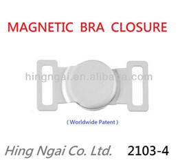 Magnetic bra closure
